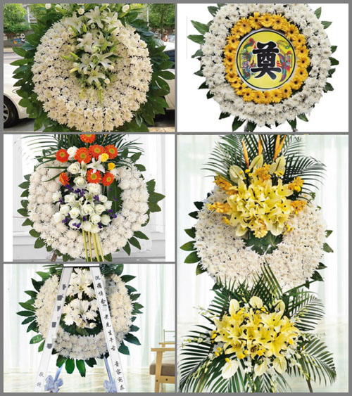 福建福州长乐市玉田镇坑田村花圈速递